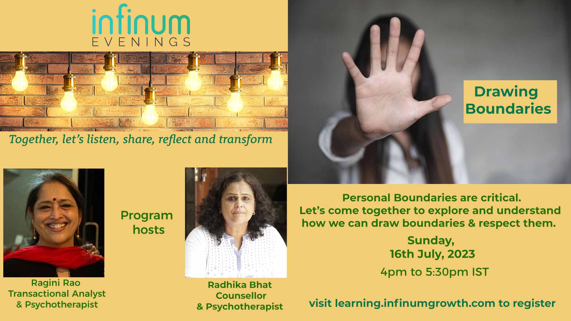 Infinum Evenings : Drawing Boundaries – Physical, Emotional & Psychological