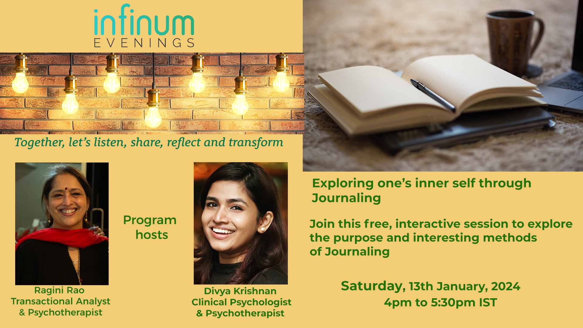 Infinum Evenings : Exploring one’s inner self through Journaling