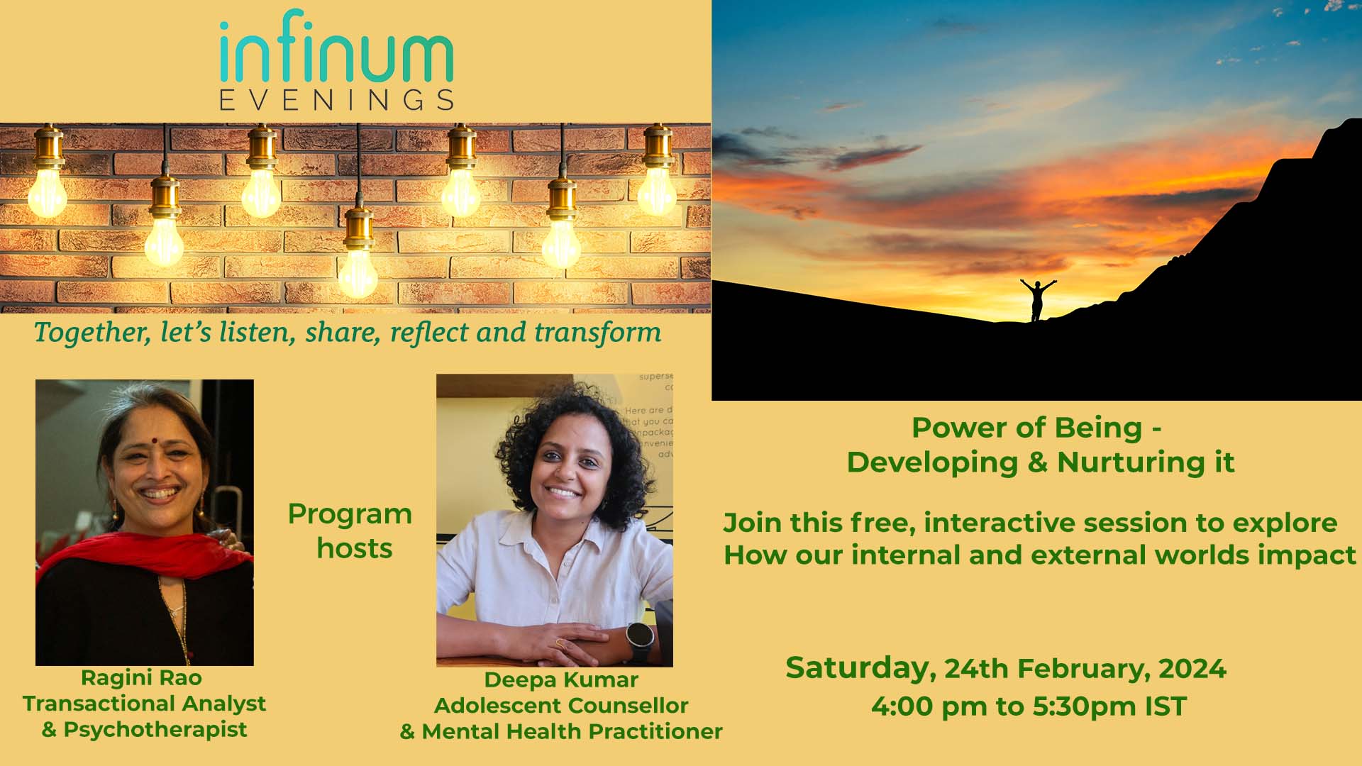 Infinum Evenings : Power of Being – Developing & Nurturing it