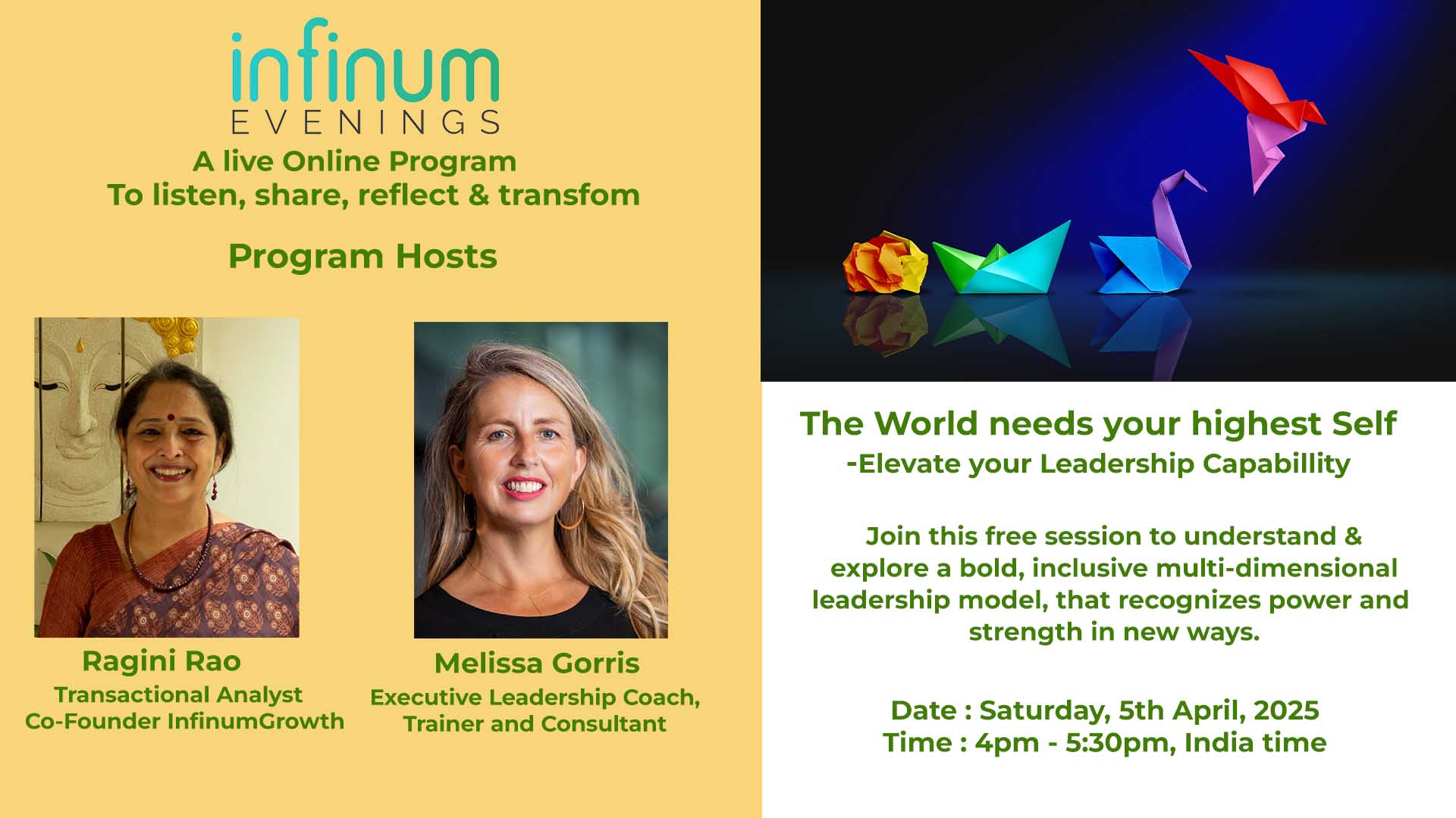 Infinum Evenings:The World Needs your Highest Self – Elevate your Leadership Capability